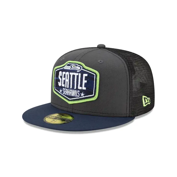 Seattle Seahawks 21 NFL Draft 59FIFTY GRAPH/BLK/NAVY