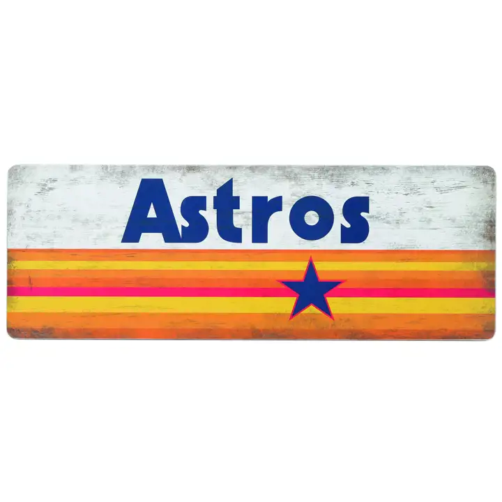 Enseigne en bois du stade des Astros de Houston