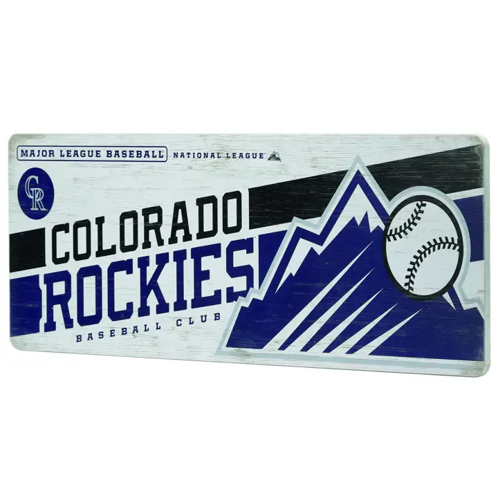 Panneau en bois du stade des Colorado Rockies