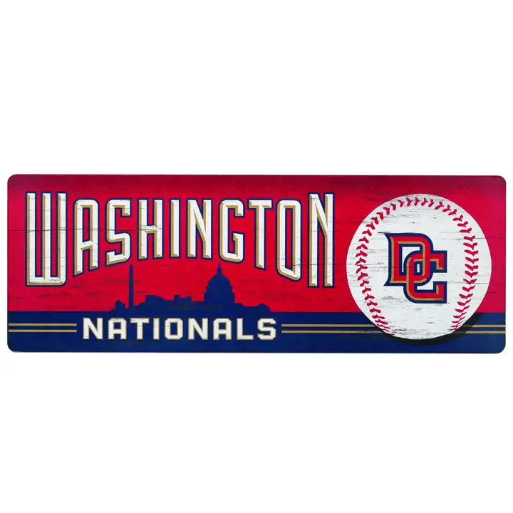 Panneau en bois du stade des Nationals de Washington ast