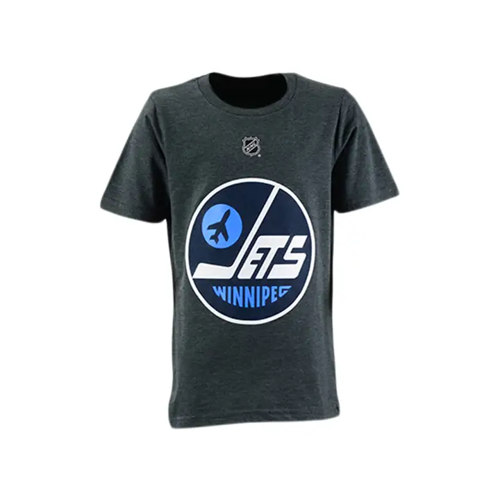 WIN. T-Shirt Logo Édition Spéciale Jeunesse Jets LNH Anthracite