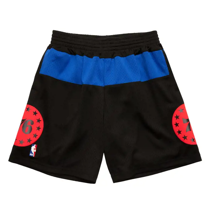 Shorts de basketball Swingman Philadelphia 76ers Reload Collection noir