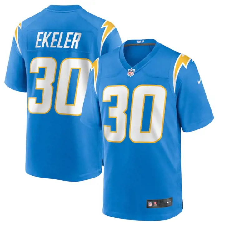 Maillot de match NFL des Chargers de Los Angeles Austin Ekeler lbl