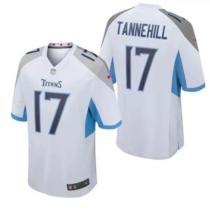 Maillot de match NFL des Tennessee Titans Ryan Tannehill blanc