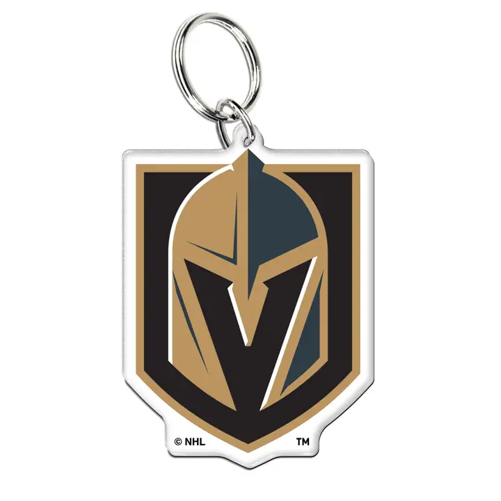 Porte-clés en acrylique des Golden Knights de Vegas ast