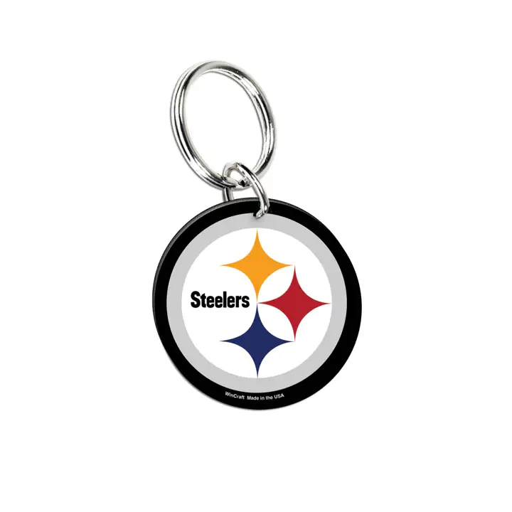Porte-clés en acrylique des Steelers de Pittsburgh ast