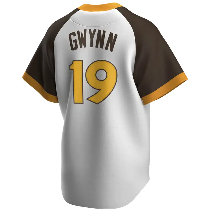 Maillot Replica Nike Coop Player MLB des Padres Tony Gwynn blc/marron