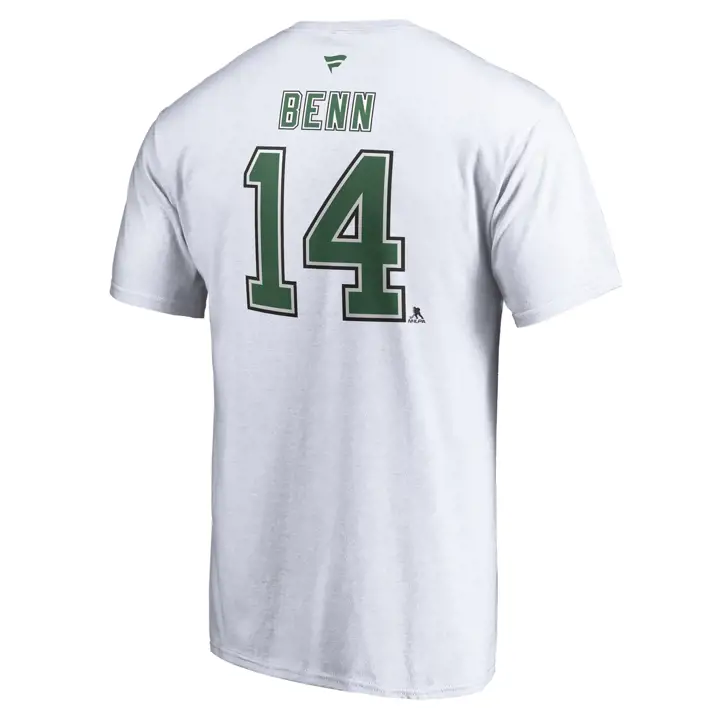 T-shirt Dallas Stars LNH édition spéciale joueur N&N Benn blc