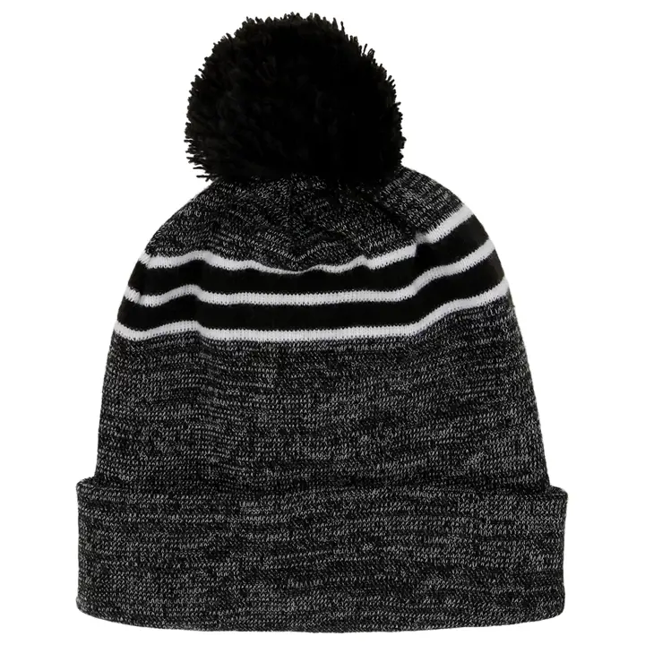 Noir tricot pompon chiné NE noir