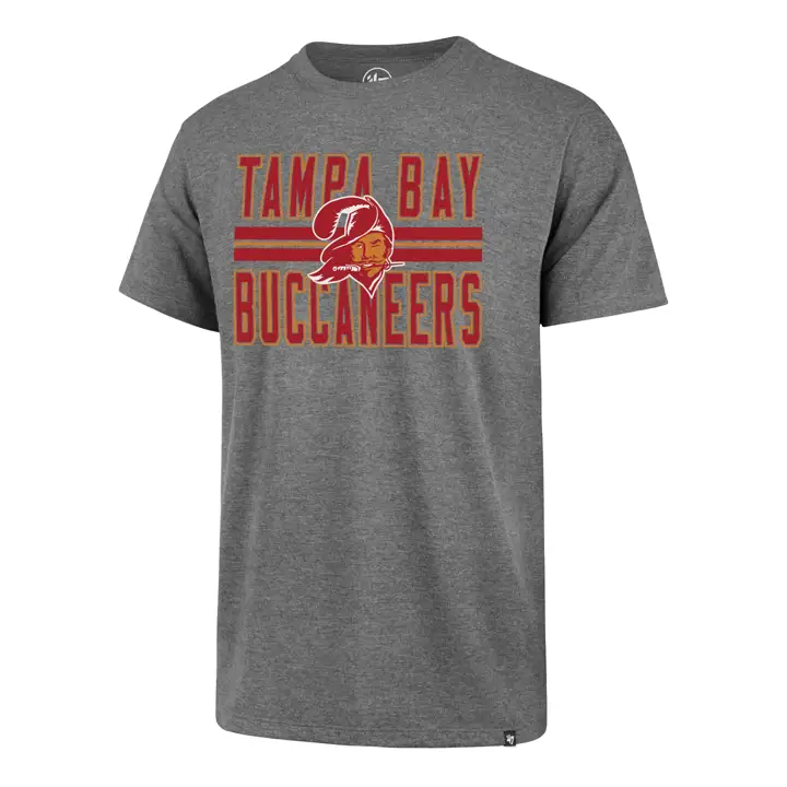 T-shirt gris Tampa Bay Buccaneers NFL Blockstripe Super Rival