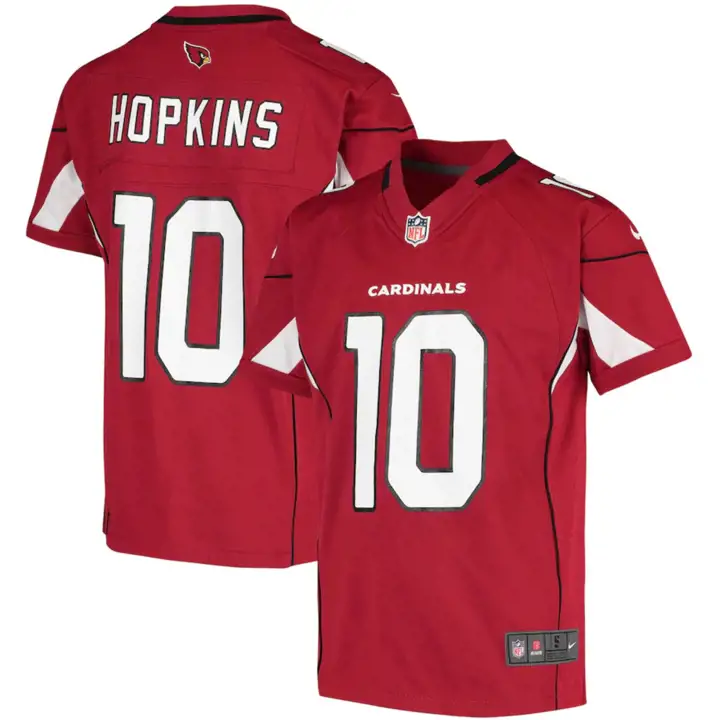 AZ CARDS NFL Maillot de match Deandre Hopkins rouge pour enfant