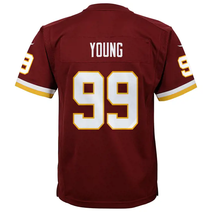 Maillot de match Washington NFL pour jeune Chase Young mar
