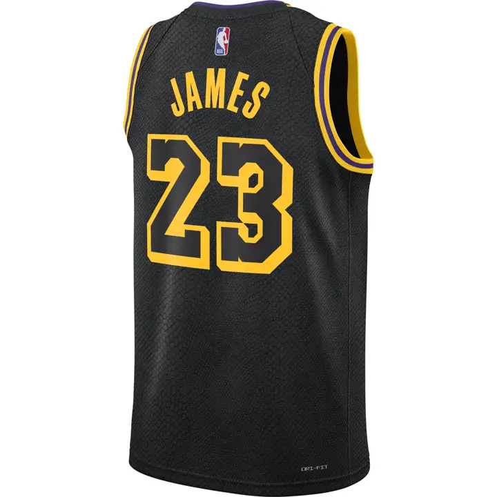 Maillot Swingman NBA Mamba LA LAKERS LeBron James noir