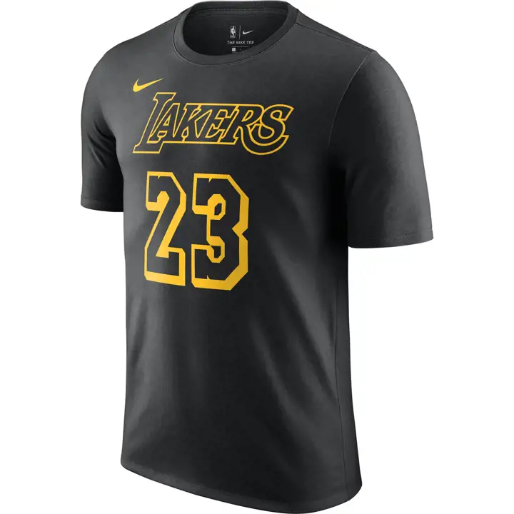 T-shirt LAKERS NBA Mamba Player LeBron James noir