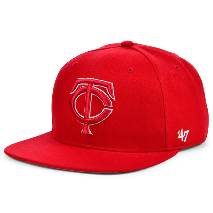Casquette réglable MLB des Minnesota Twins, coloris rouge, '47 Captain
