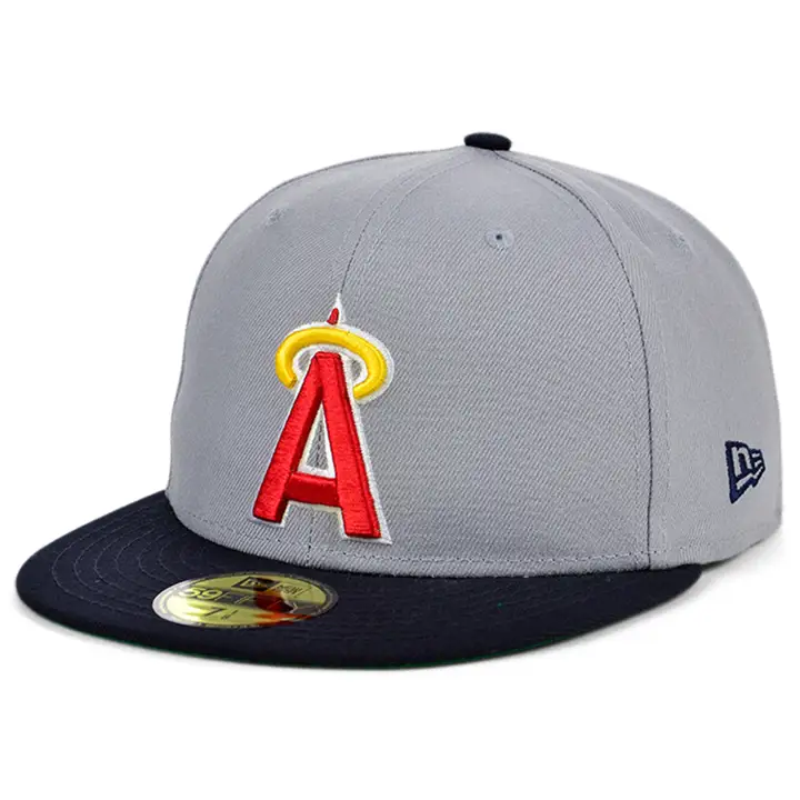 Anaheim Angels MLB Gray Anniversary UPC 59FIFTY GRIS/MARINE