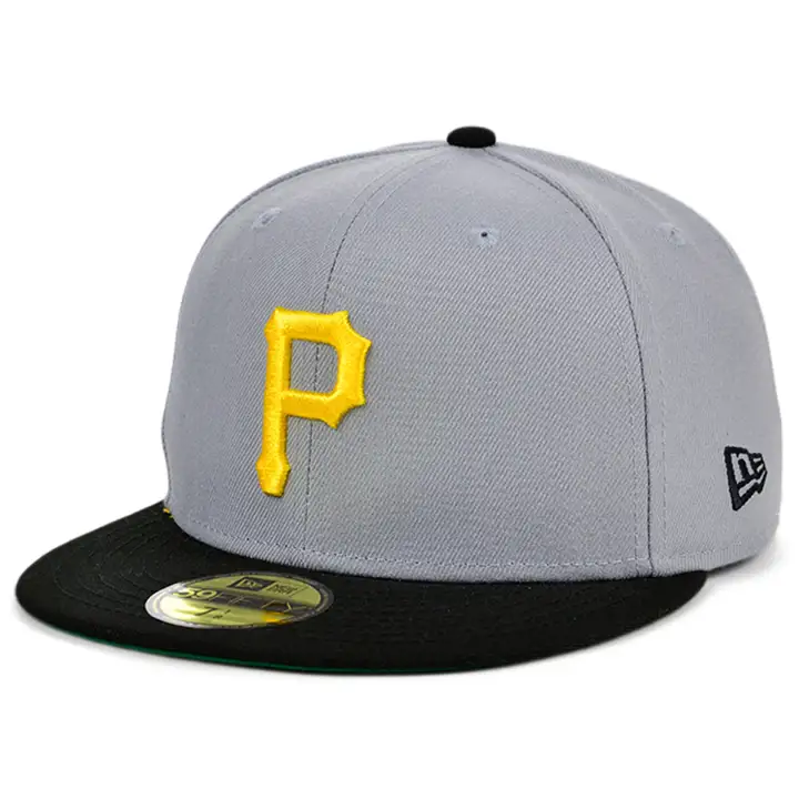 Casquette 59FIFTY MLB Pittsburgh Pirates Grise Anniversaire GRY/BLK