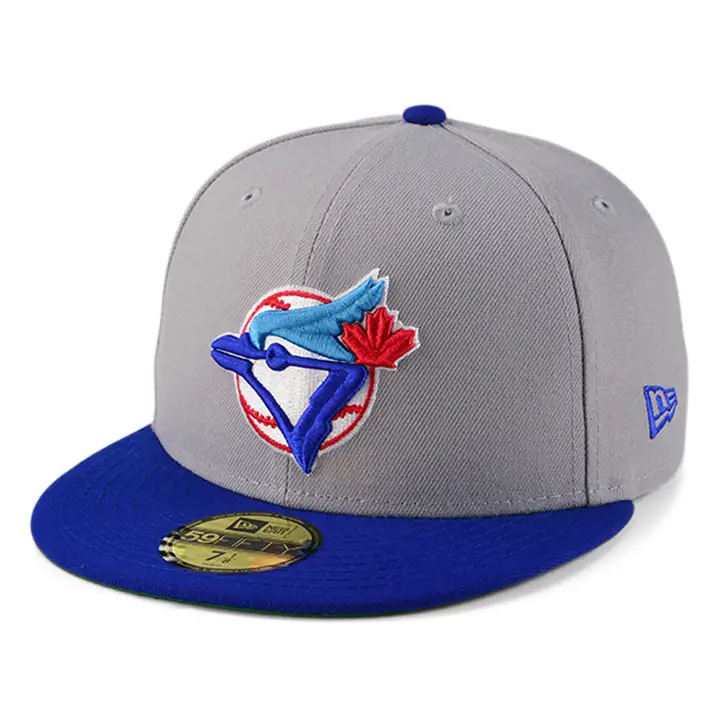 Casquette 59FIFTY MLB Toronto Blue Jays anniversaire grise et bleue UPC