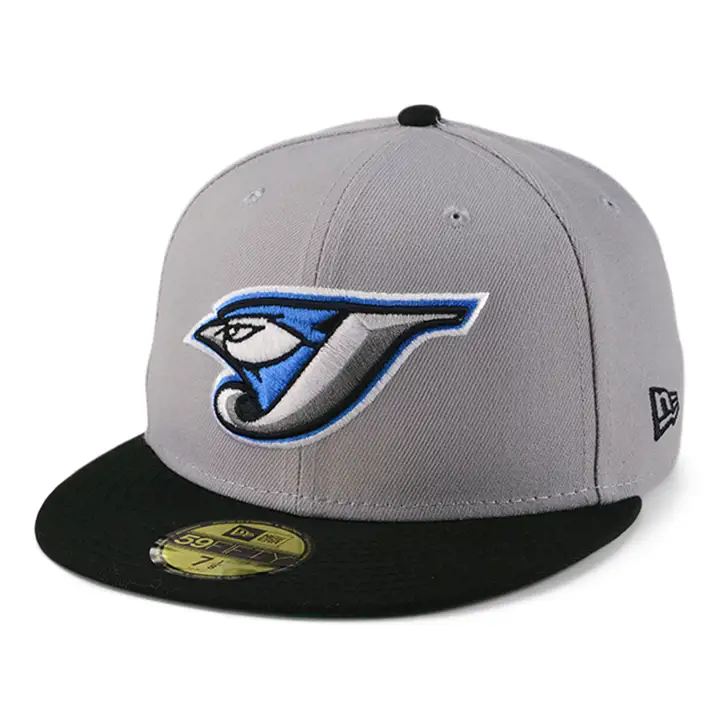 Casquette 59FIFTY grise et noire Toronto Blue Jays MLB avec UPC d'anniversaire