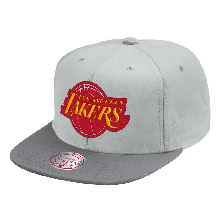 CASQUETTE SNAPBACK GRISE LOS ANGELES LAKERS NBA COOL GREY 3