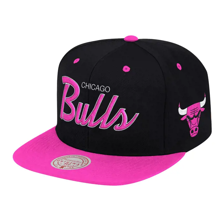 CASQUETTE SNAPBACK CHICAGO BULLS NBA SWEETHEART SCRIPT NOIR/ROSE