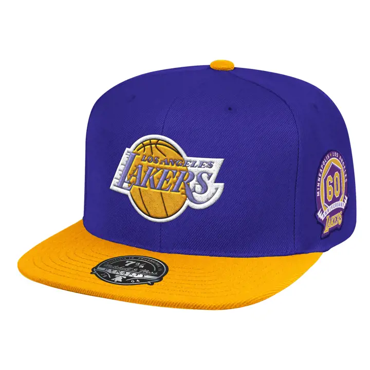 LOS ANGELES LAKERS ECUSSON ANNIVERSAIRE HWC 2T AJUSTE VIO/OR