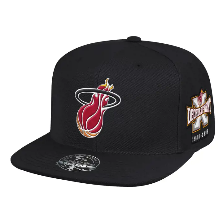 MIAMI HEAT HWC ANNIVERSARY PATCH 2T AJUSTÉ NOIR