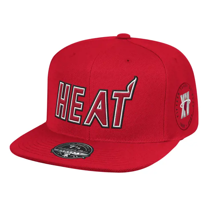 MIAMI HEAT ÉCUSSON ANNIVERSAIRE HWC 2T AJUSTÉ ROUGE