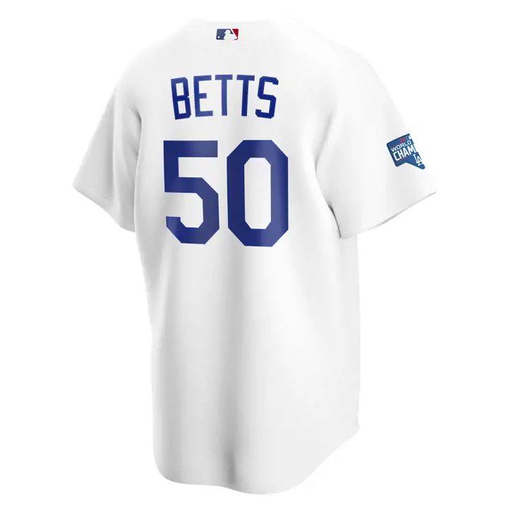 Los Angeles Dodgers MLB WS Champ TEAM Patch Maillot 20 Mookie