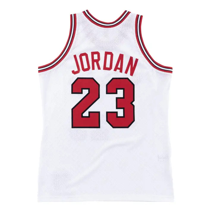 Maillot authentique M&N des Chicago Bulls NBA blc