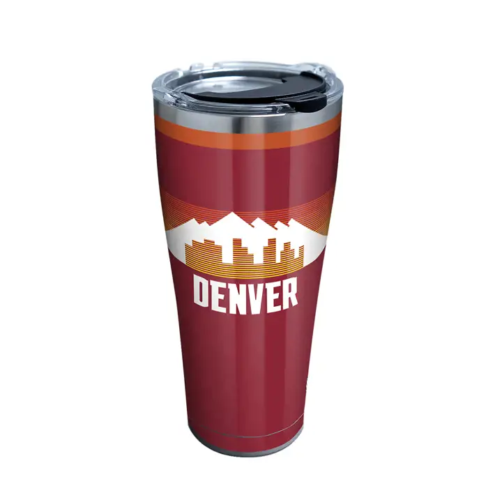 Denver Nuggets 887 ml. NBA City Edition Acier inoxydable ROUGE/OR