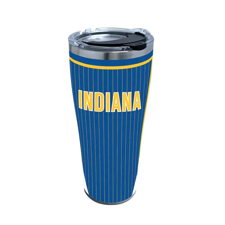 Gobelet isotherme en acier inoxydable bleu/Y 30 oz. Indiana Pacers NBA City Edition