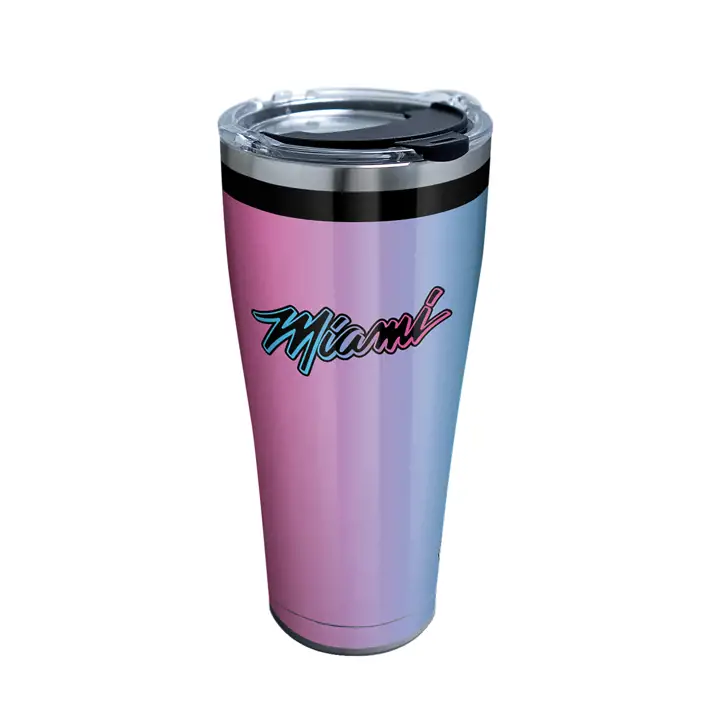 Gobelet 30oz. Miami Heat NBA City Edition Acier Inoxydable Rose/Bleu Canard