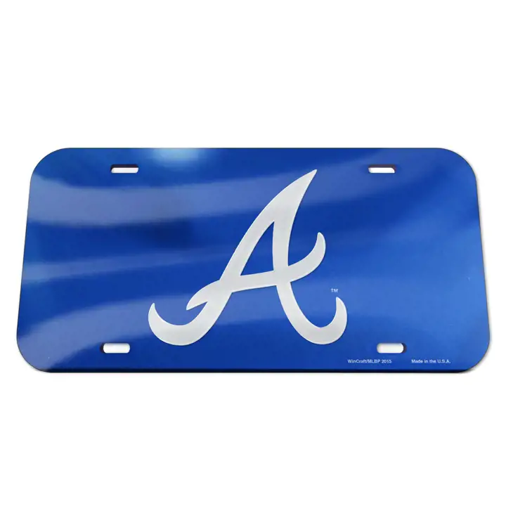 Atlanta Braves Étiquettes laser couleur d'équipe AST