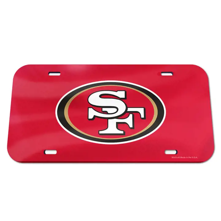 Étiquettes laser aux couleurs de l'équipe des 49ers de San Francisco AST