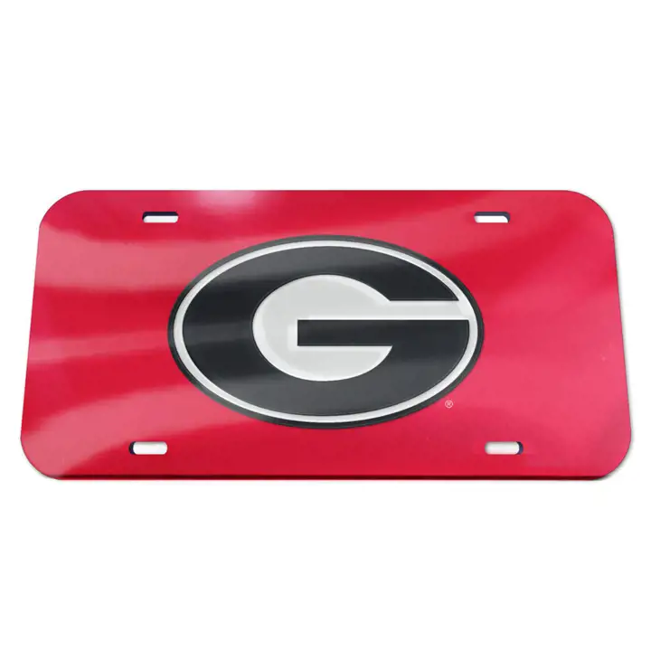 Étiquettes laser couleur de l'équipe des Georgia Bulldogs AST