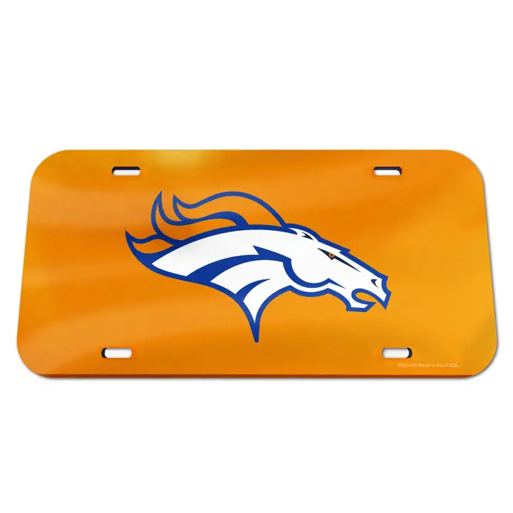 Denver Broncos Étiquettes Laser Couleur d'Équipe AST
