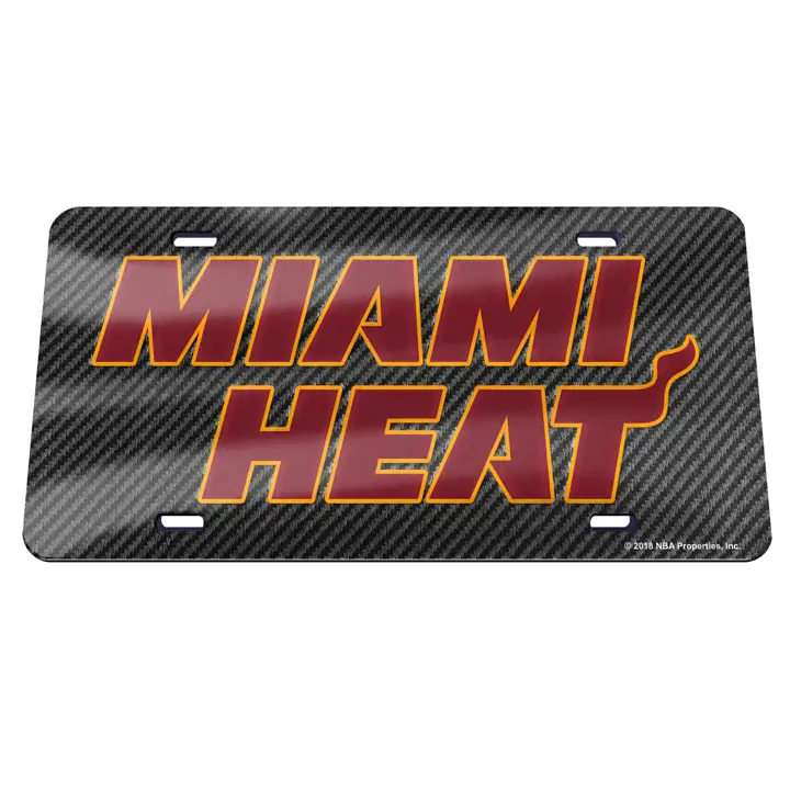 Miami Heat Carbon Laser Tag BLK