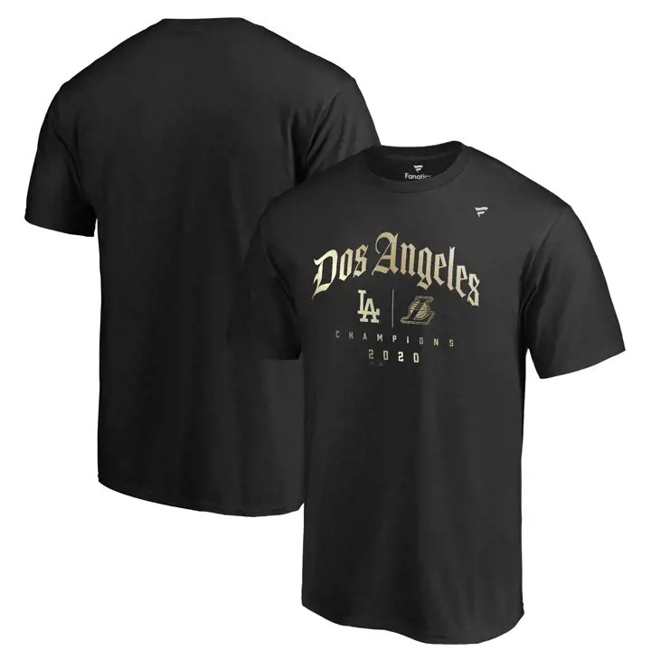 T-shirt Los Angeles Dodgers MLB Champions Dos Angeles 20 noir