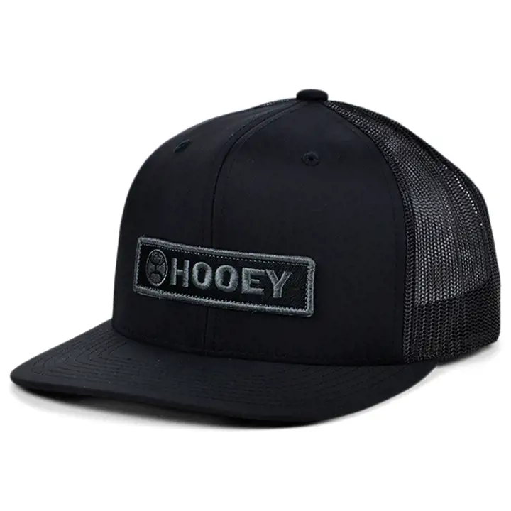 Casquette HOOey Lockup Trucker noir/noir