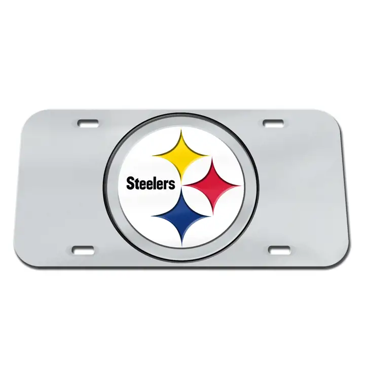 Étiquettes laser des Steelers de Pittsburgh SILV