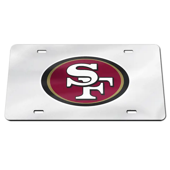 Étiquettes laser des 49ers de San Francisco SILV