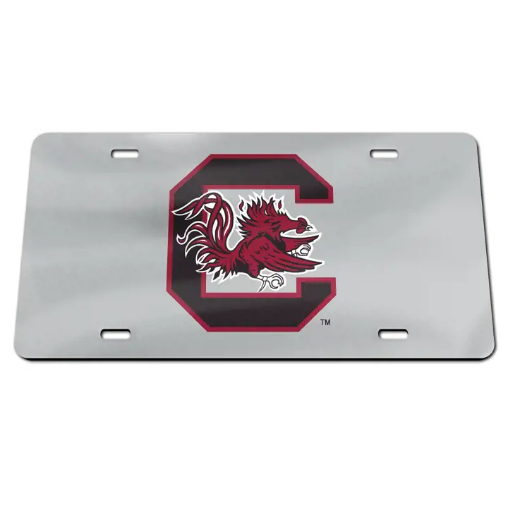 South Carolina Gamecocks Étiquettes laser SILV