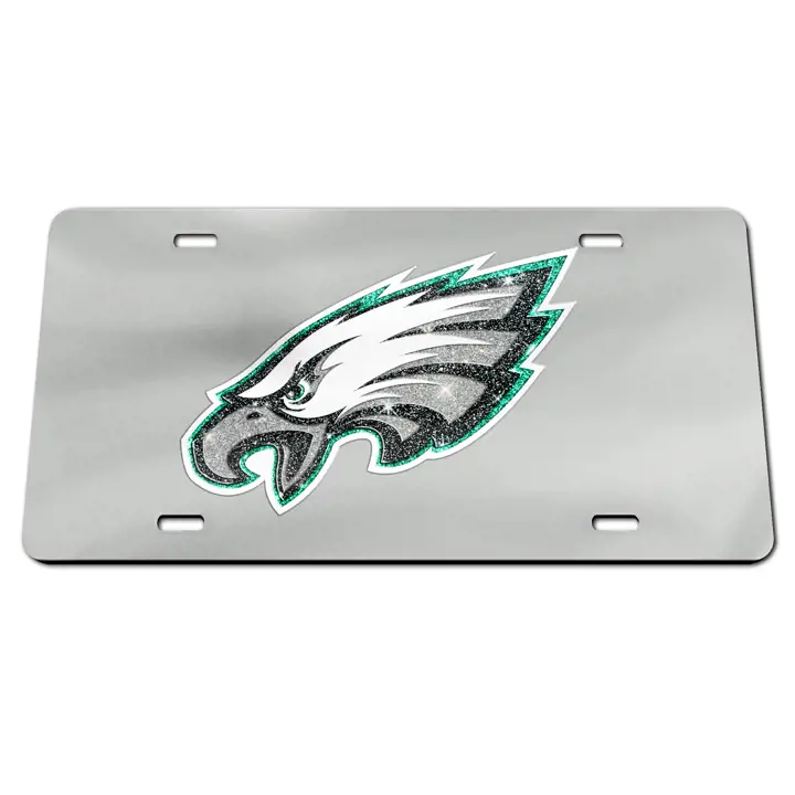 Étiquettes laser des Eagles de Philadelphie SILV