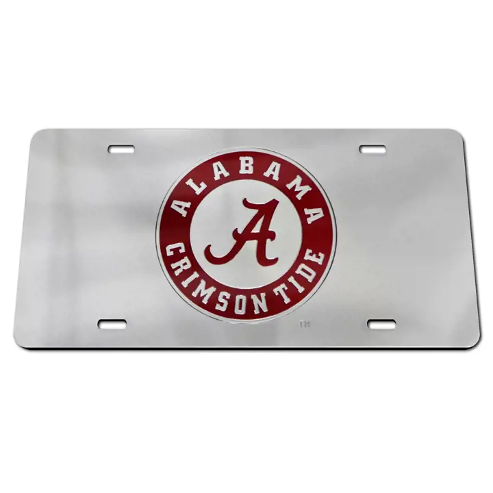 Étiquettes laser Alabama Crimson Tide SILV