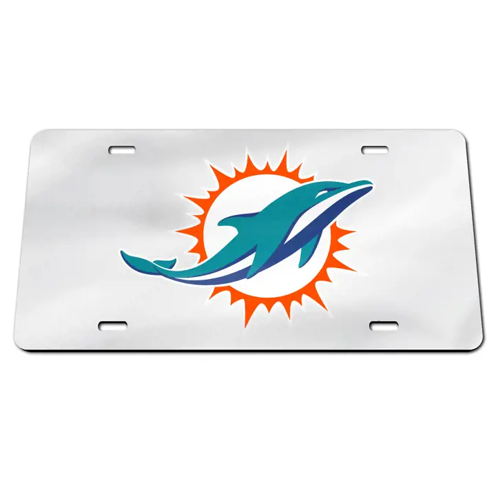 Étiquettes laser Miami Dolphins SILV