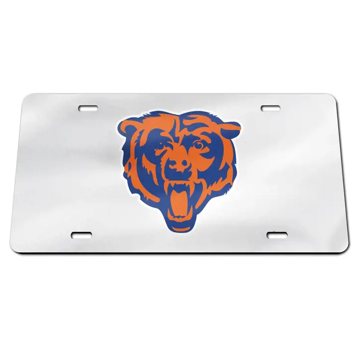 Étiquettes laser Chicago Bears SILV