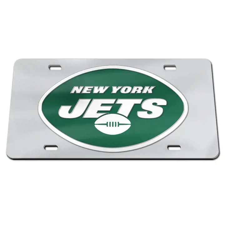 New York Jets Étiquettes Laser SILV