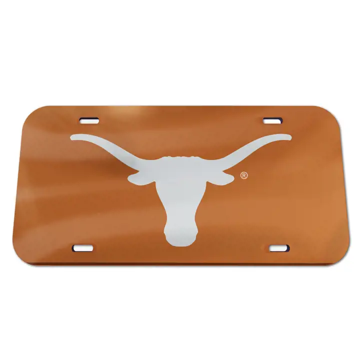 Étiquettes laser Texas Longhorns SILV