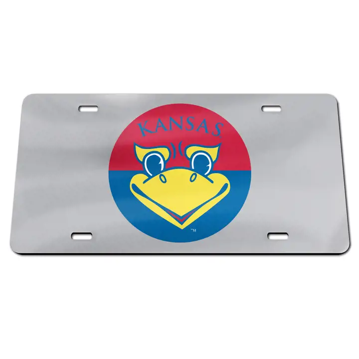 Étiquettes laser Kansas Jayhawks SILV